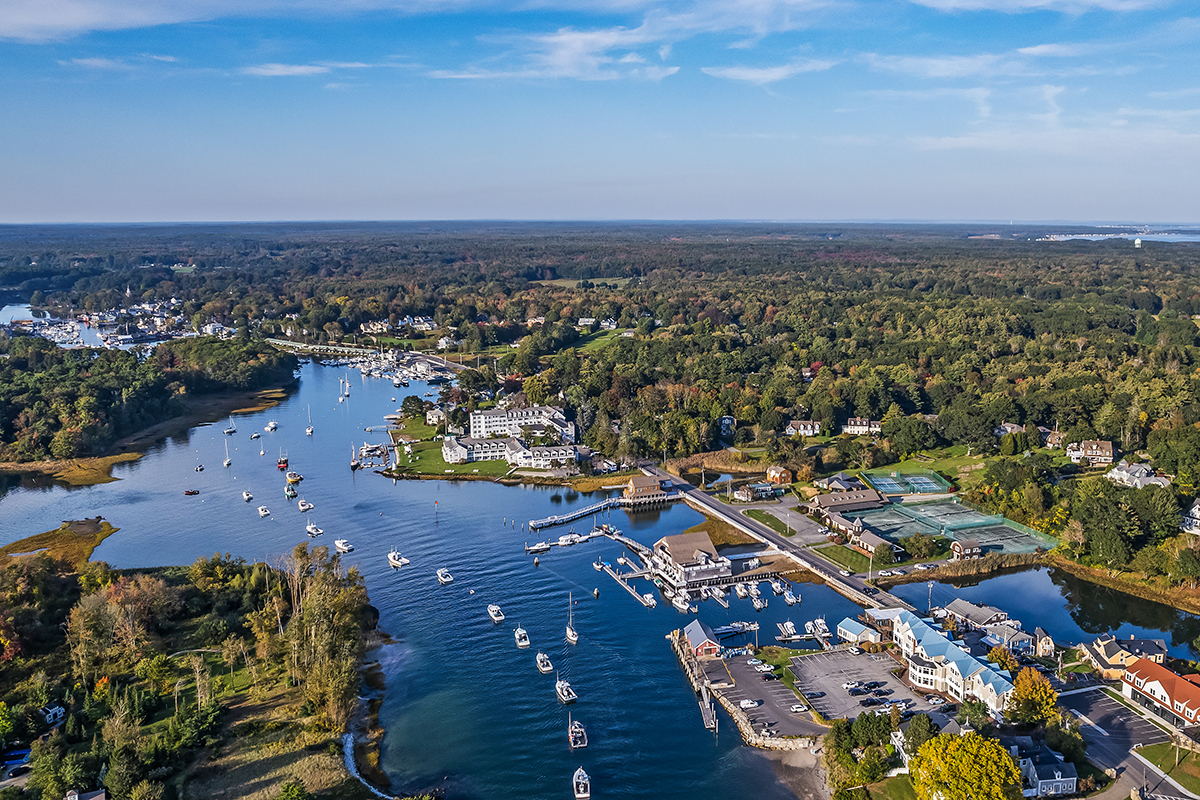 aerial view of Kennebunkport